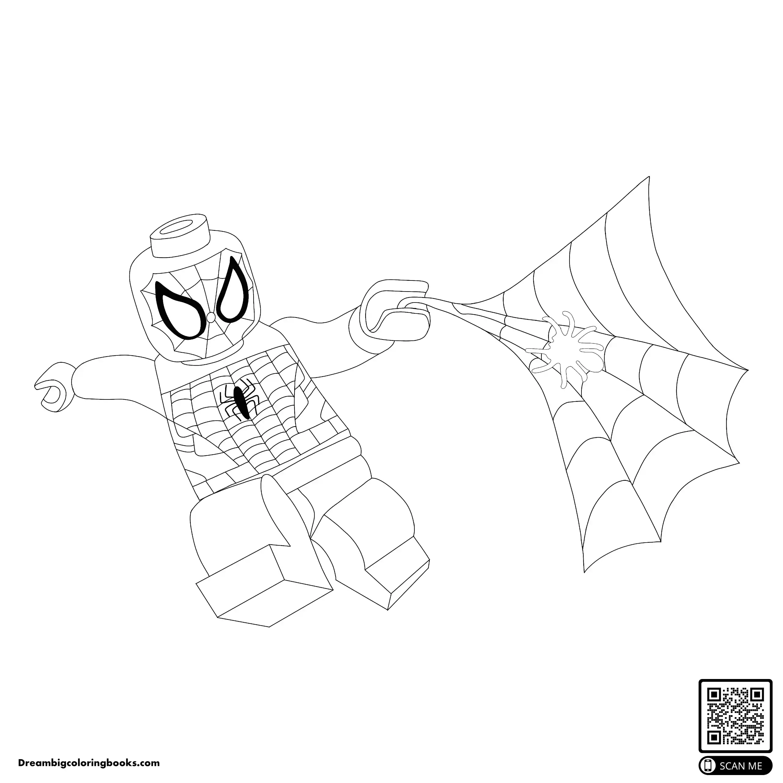 Lego Spiderman coloring pages