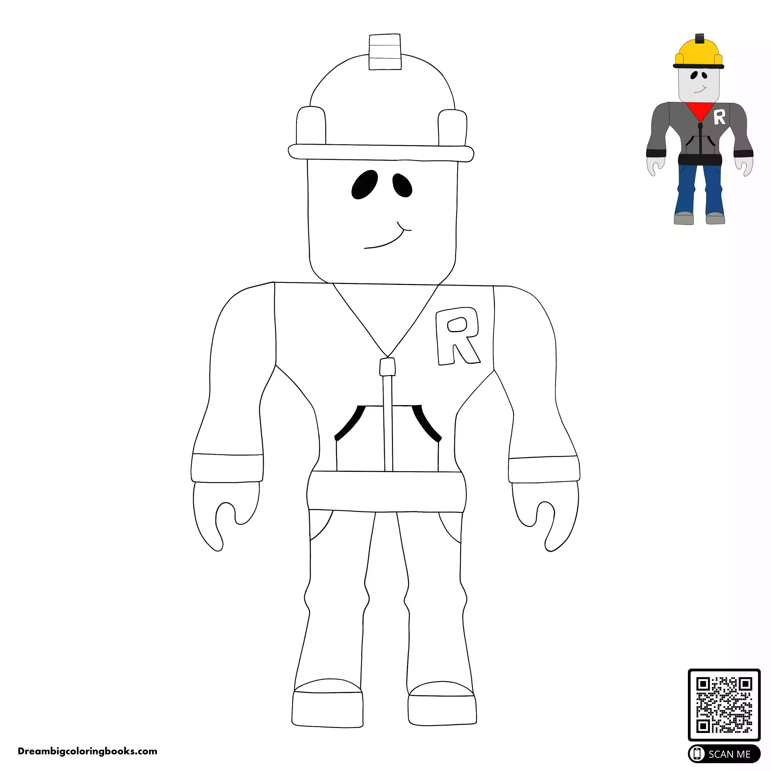Roblox builderman coloring sheet