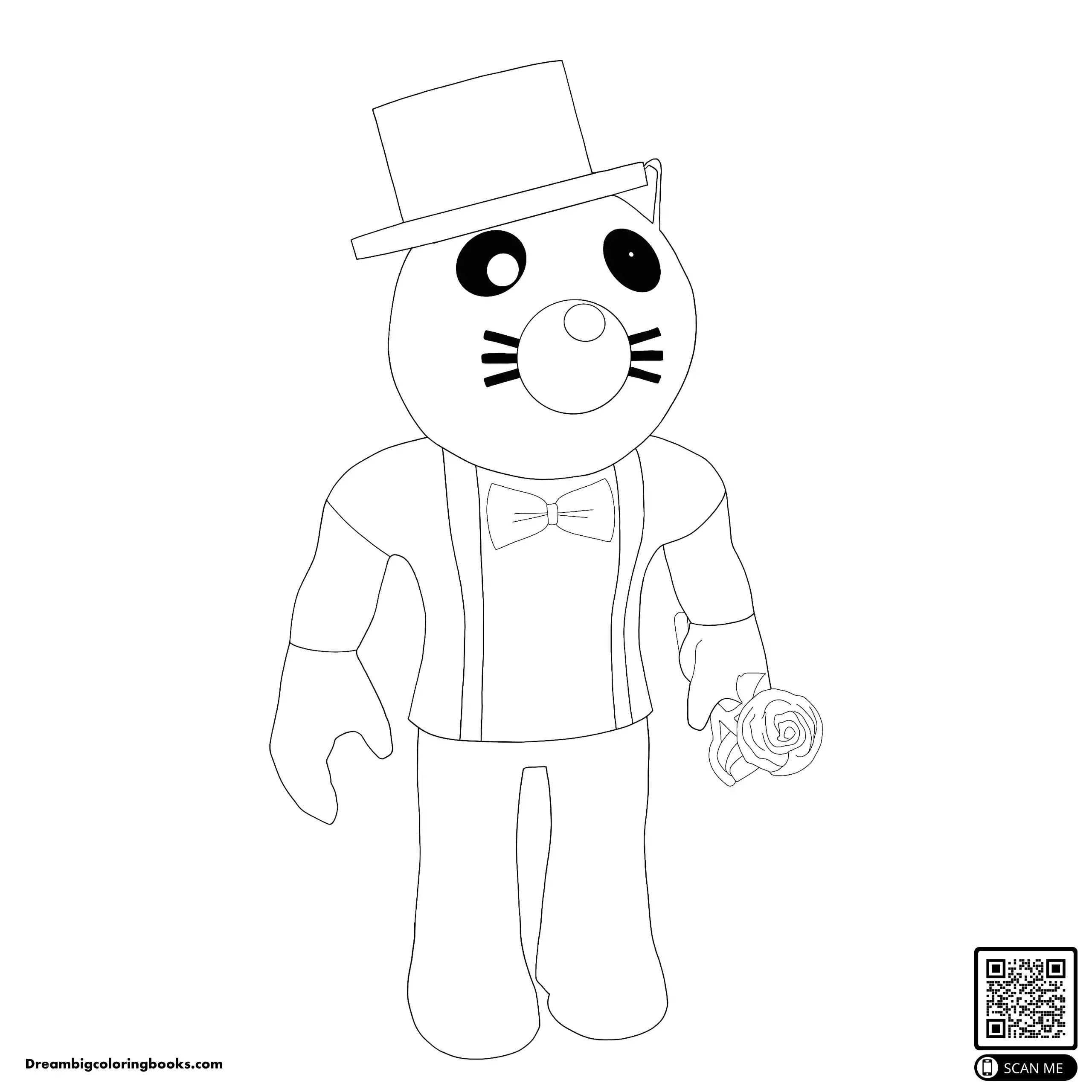 Roblox Cat Felix coloring page
