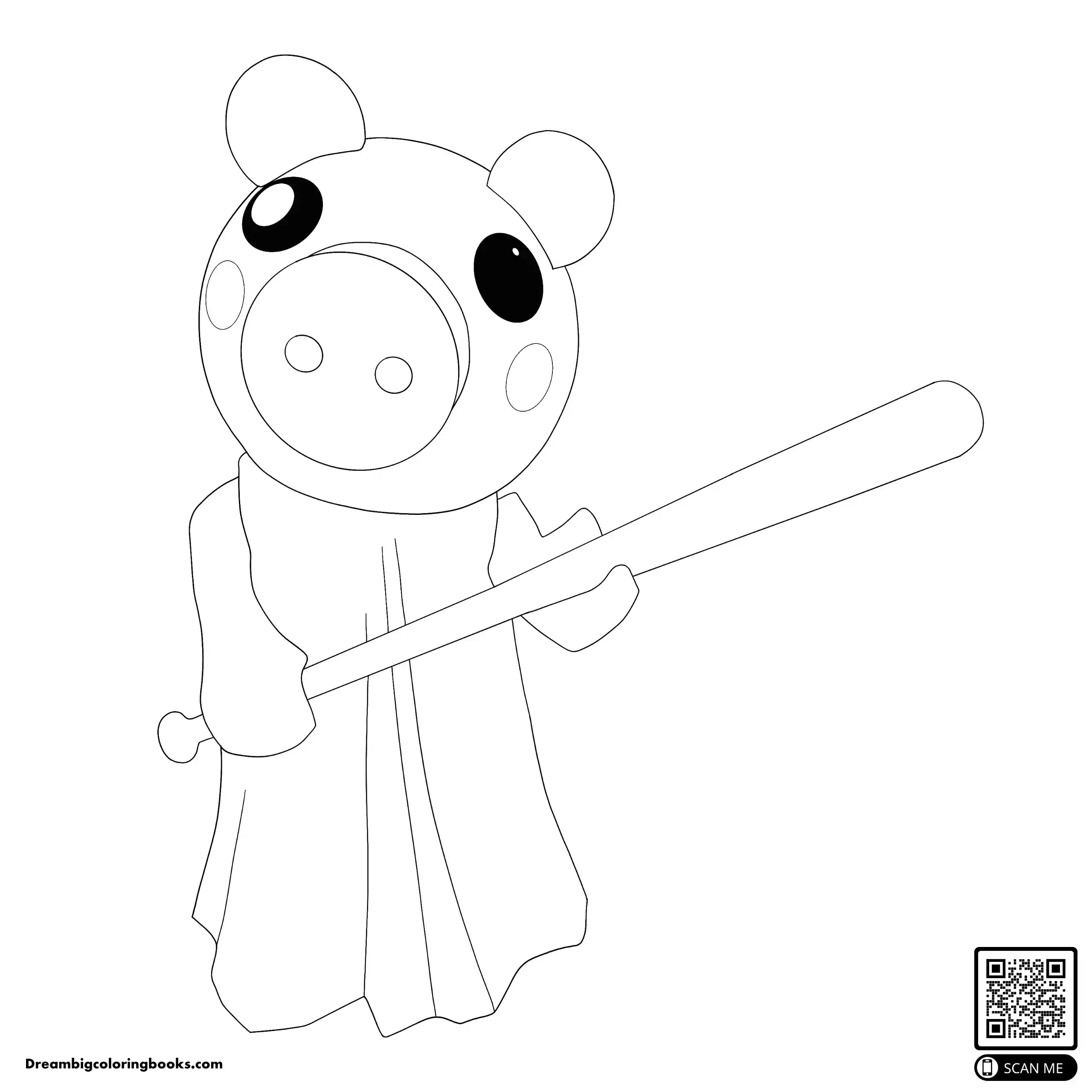 Roblox Piggy coloring page
