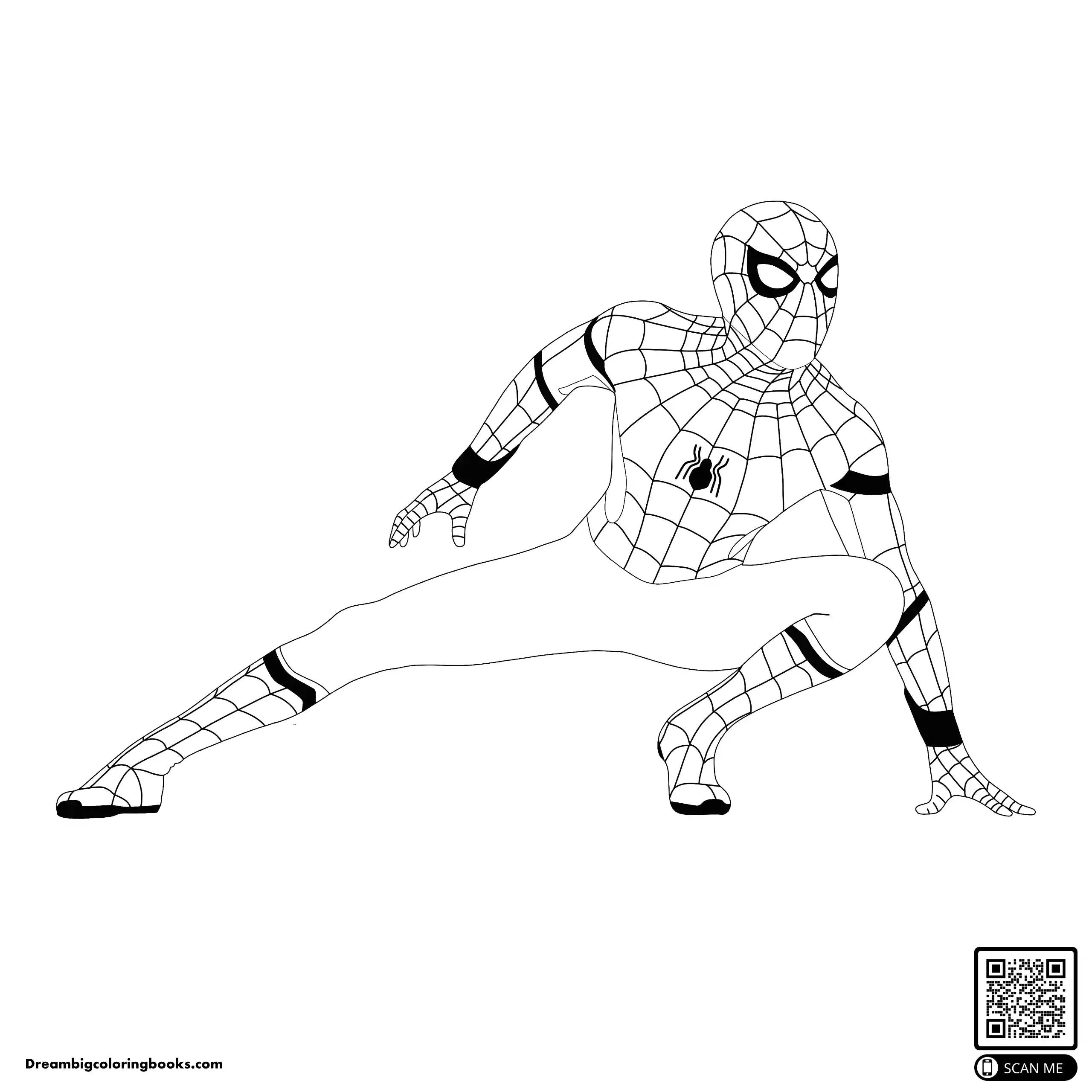 Spiderman Home Coming coloring page