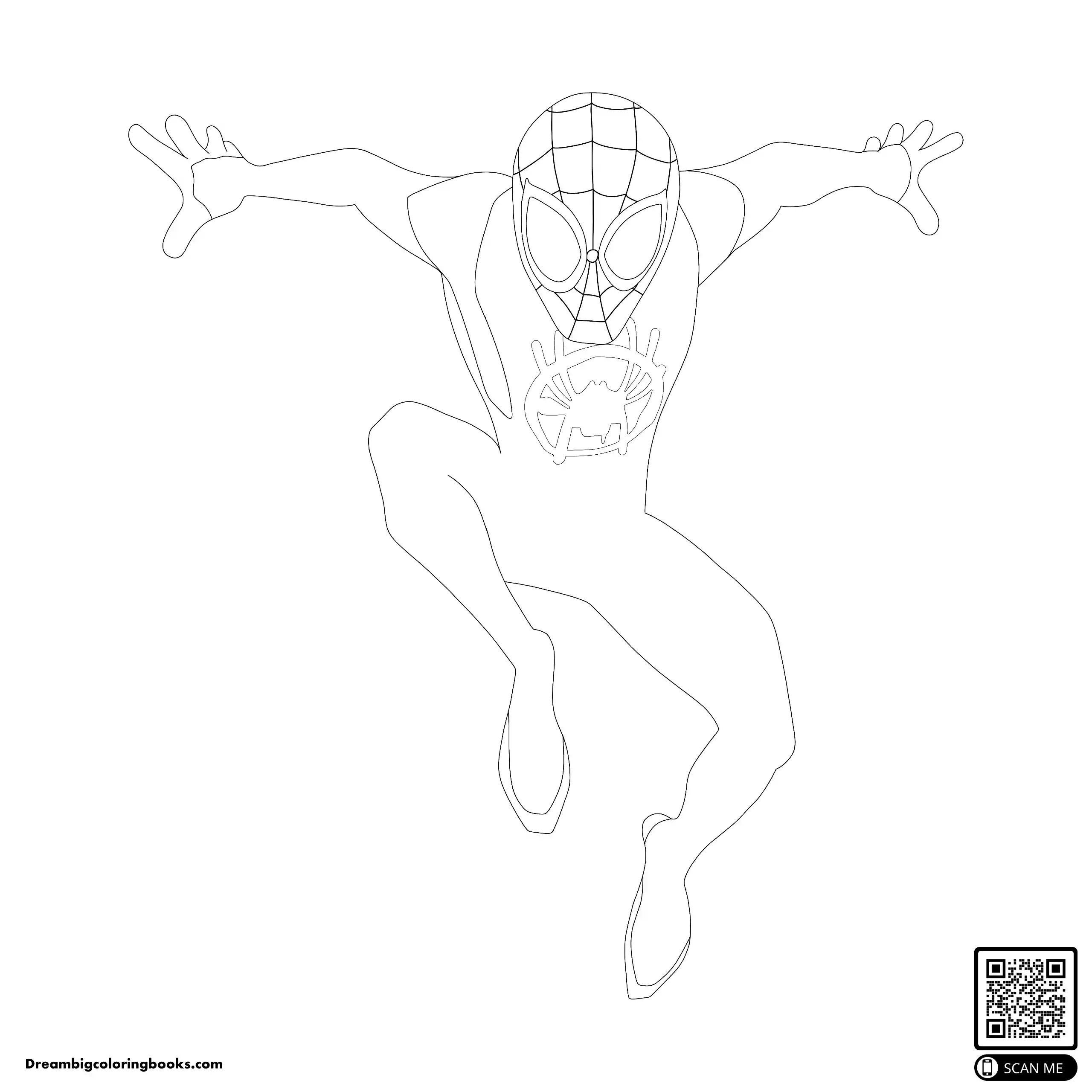 Spiderman Into The Spider Verse coloring page